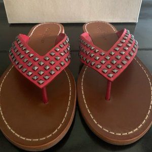 Cole Haan Tango Red studded flip flop 7.5